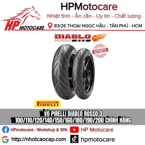 VỎ PIRELLI DIABLO ROSSO 3 100/110/120/140/150/160/180/190/200 CHÍNH HÃNG