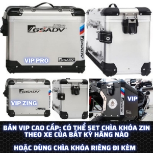 THÙNG NHÔM GSADV BÊN HÔNG CHÍNH HÃNG (VIP 35-45L)