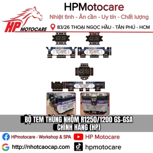 BỘ TEM THÙNG NHÔM R1250/1200 GS-GSA CHÍNH HÃNG (HP)