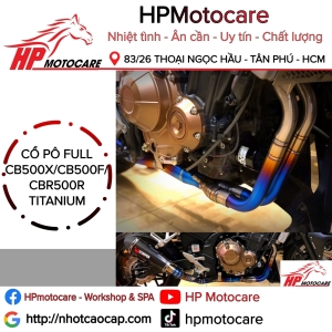 CỔ PÔ FULL CB500X/CB500F/CBR500R TITANIUM