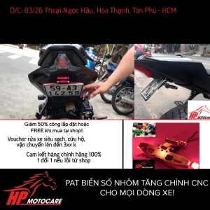 PAT BIỂN SỐ GẬP CNC TĂNG CHỈNH MỌI DÒNG XE CHÍNH HÃNG (K1)