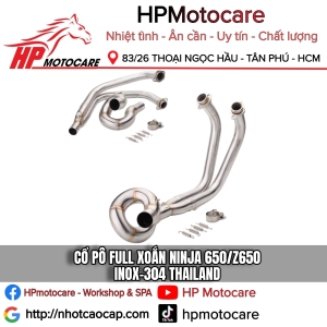 CỔ PÔ FULL XOẮN NINJA 650/Z650 INOX-304 THAILAND