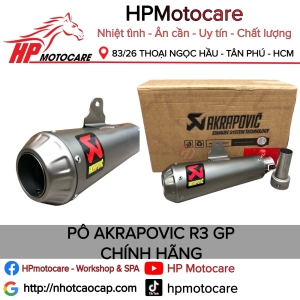 PÔ AKRAPOVIC R3 GP CHÍNH HÃNG