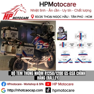 BỘ TEM THÙNG NHÔM R1250/1200 GS-GSA CHÍNH HÃNG (RALLEY)