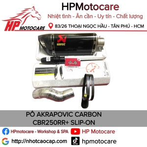 PÔ AKRAPOVIC CARBON CBR250RR+ SLIP-ON