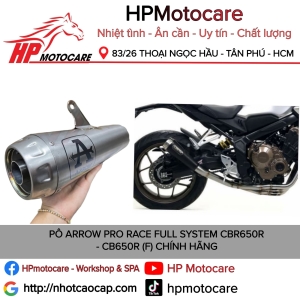 PÔ ARROW PRO RACE FULL SYSTEM CBR650R - CB650R (F) CHÍNH HÃNG