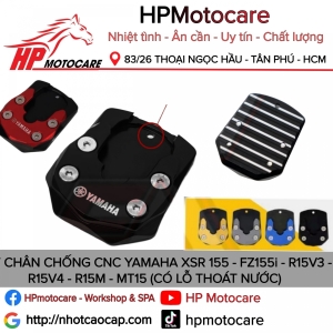 LÓT CHÂN CHỐNG CNC YAMAHA XSR 155 - FZ155i - R15V3 - R15V4 - R15M - MT15 (CÓ LỖ THOÁT NƯỚC)