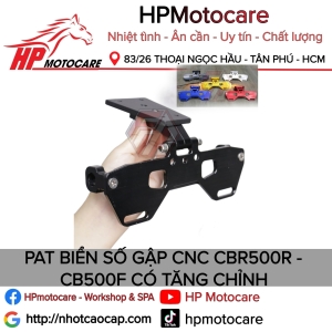 PAT BIỂN SỐ GẬP CNC CBR500R - CB500F CÓ TĂNG CHỈNH