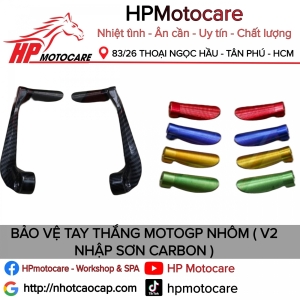 BẢO VỆ TAY THẮNG MOTOGP NHÔM ( V2 NHẬP SƠN CARBON )