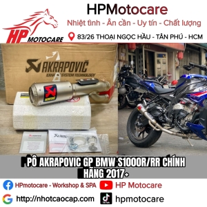 PÔ AKRAPOVIC GP BMW S1000R/RR CHÍNH HÃNG 2017+