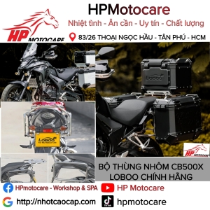 BỘ THÙNG NHÔM CB500X LOBOO CHÍNH HÃNG