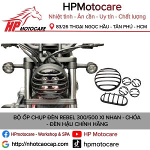 BỘ ỐP CHỤP ĐÈN REBEL 300/500 XI NHAN - CHÓA - ĐÈN HẬU CHÍNH HÃNG