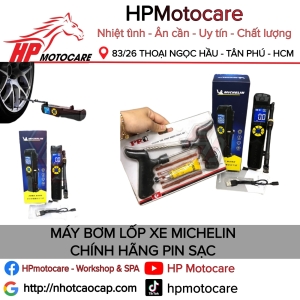 MÁY BƠM LỐP XE MICHELIN CHÍNH HÃNG PIN SẠC