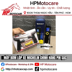 MÁY BƠM LỐP XE MICHELIN CHÍNH HÃNG PIN SẠC