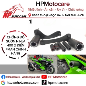 CHỐNG ĐỔ SƯỜN NINJA 400 2 ĐIỂM FMAN CHÍNH HÃNG