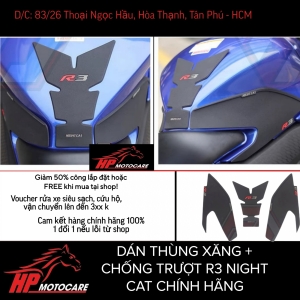 DÁN THÙNG XĂNG + CHỐNG TRƯỢT R3 NIGHT CAT CHÍNH HÃNG