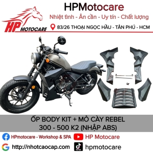 ỐP BODY KIT + MỎ CÀY REBEL 300 - 500 K2 (NHẬP ABS)