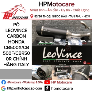 PÔ LEOVINCE CARBON HONDA CB500X/CB500F/CBR500R CHÍNH HÃNG ITALY