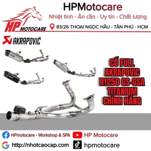 CỔ FULL AKRAPOVIC R1250 GS-GSA TITANIUM CHÍNH HÃNG