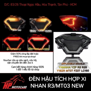 ĐÈN HẬU TÍCH HỢP XI NHAN R3/MT03 NEW