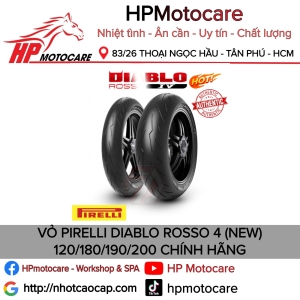 VỎ PIRELLI DIABLO ROSSO 4 (NEW) 120/180/190/200 CHÍNH HÃNG