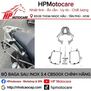 BỘ BAGA SAU INOX 3.4 CB500X CHÍNH HÃNG