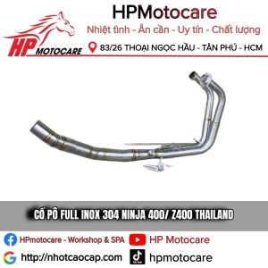 CỔ PÔ FULL INOX 304 NINJA 400/ Z400 THAILAND