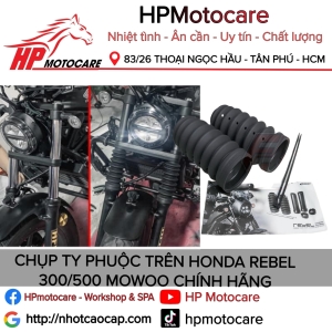 CHỤP TY PHUỘC TRÊN HONDA REBEL 300/500 MOWOO CHÍNH HÃNG