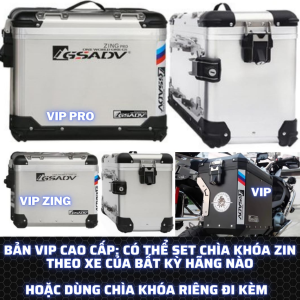 THÙNG NHÔM GSADV BÊN HÔNG CHÍNH HÃNG (VIP 35-45L)