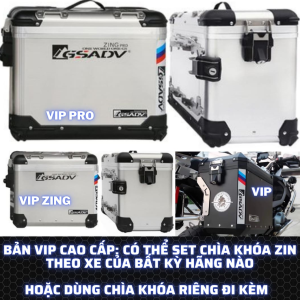 THÙNG NHÔM GSADV BÊN HÔNG CHÍNH HÃNG (VIP 35-45L)